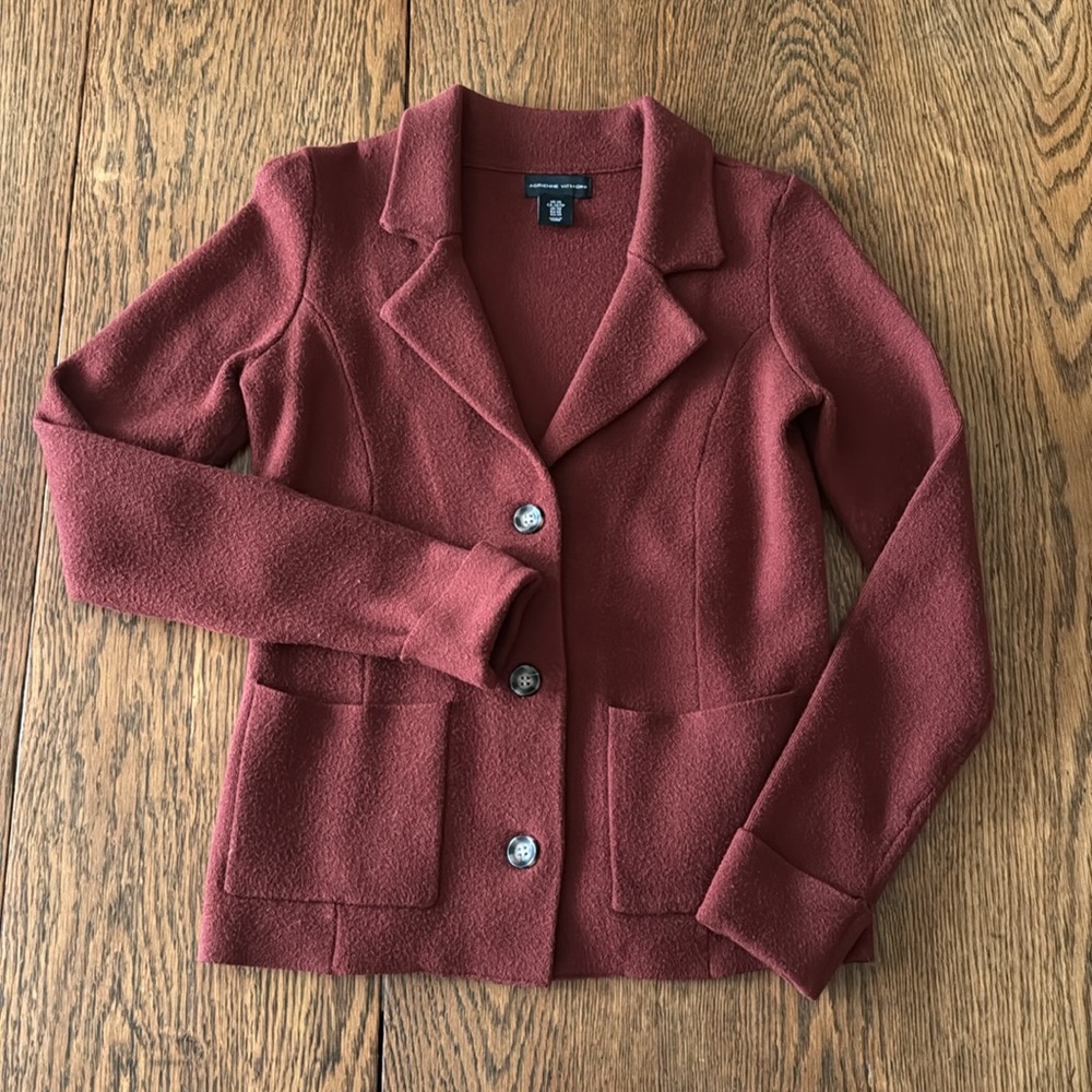 Adrienne Vittadini Rust Colored Button Cardigan S… - image 6